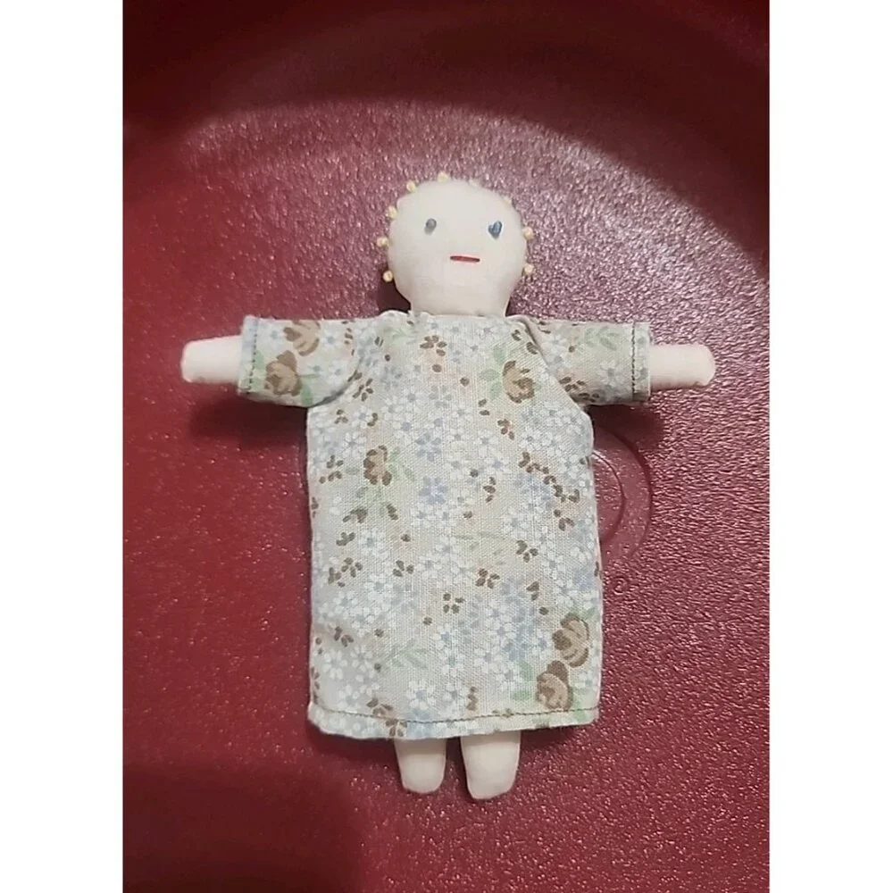 Curly Ty Real Babydoll Beanie Baby Vintage Retired 2000, Ty Gear Dress, Toy Doll